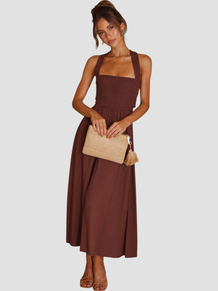 Lark | Midikleid mit gesmoktem Oberteil