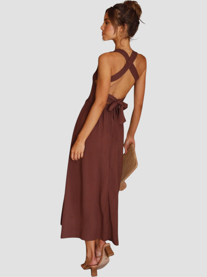 Lark | Midikleid mit gesmoktem Oberteil