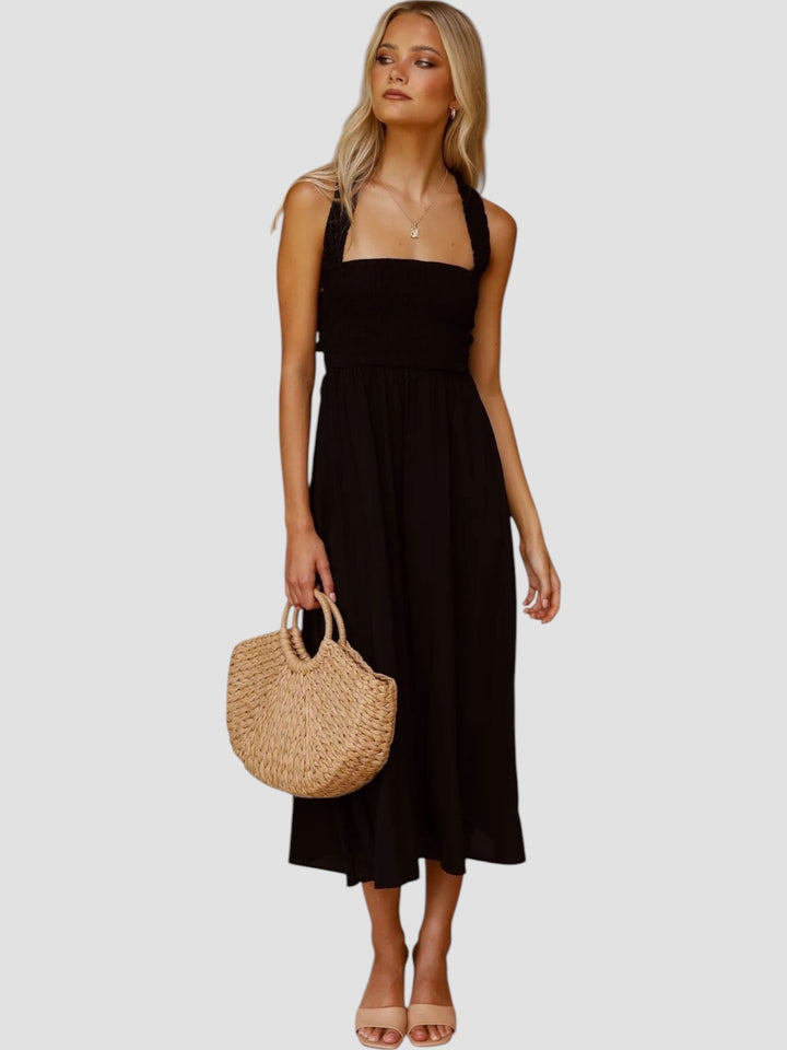 Lark | Midikleid mit gesmoktem Oberteil