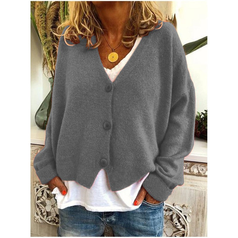 Amelia | V-Neck Oversized Cardigan
