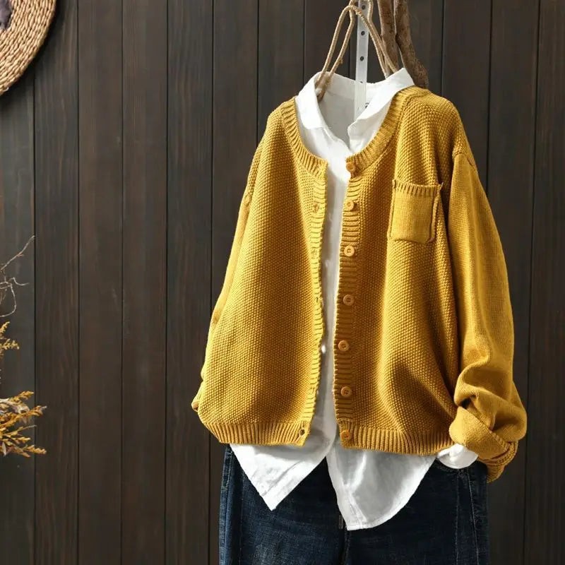 Isabelle | Cardigan dalla vestibilità ampia con bottoni sul davanti