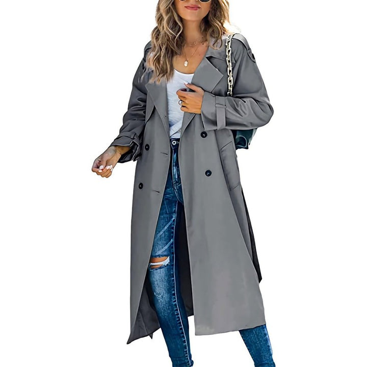 Juliet | Double-Breasted Belted Longline Trench Coat