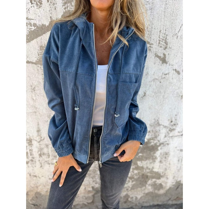 Women Jacket | Lauren Oversized Hooded Zip-Up