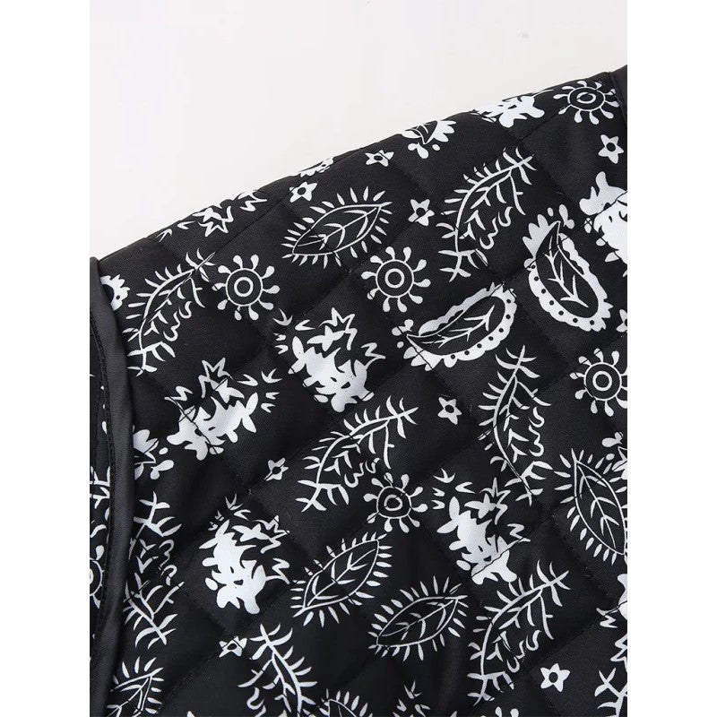 Emilia | Paisley Print Button-Down Jacket