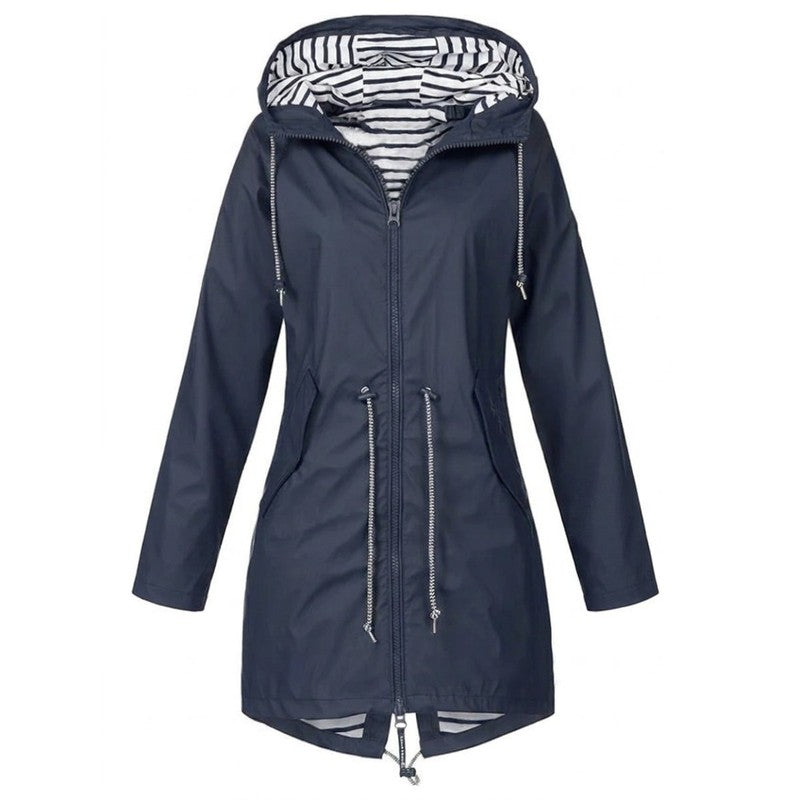 Women Coat | Margaret Hooded Drawstring Silhouette