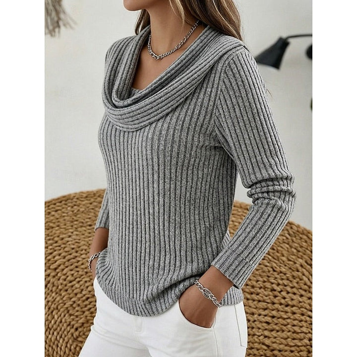 Women's Isadora | Draped Ribbed Knit Top
