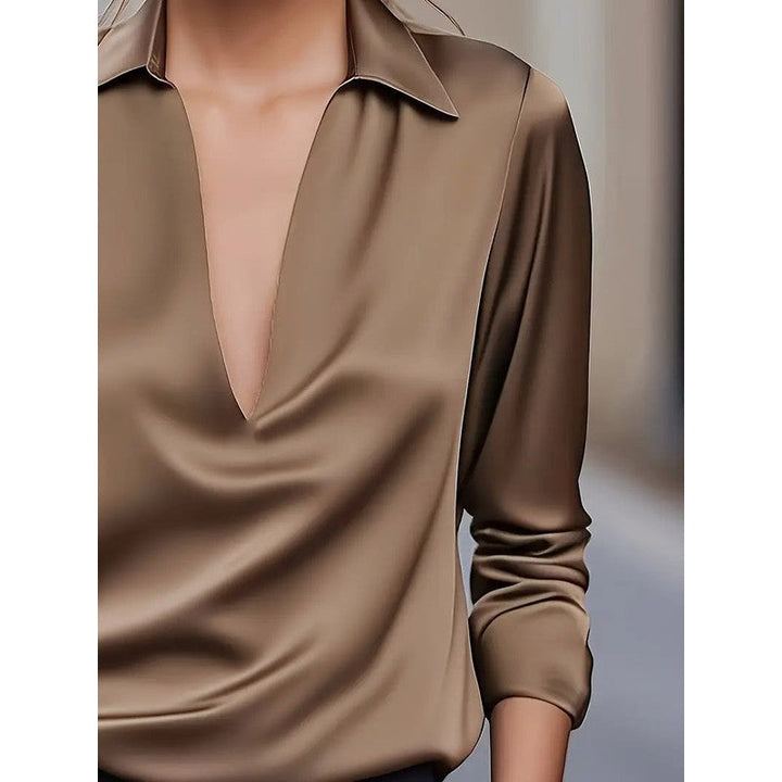 Anna | Soft Structured V-Neck Blouse
