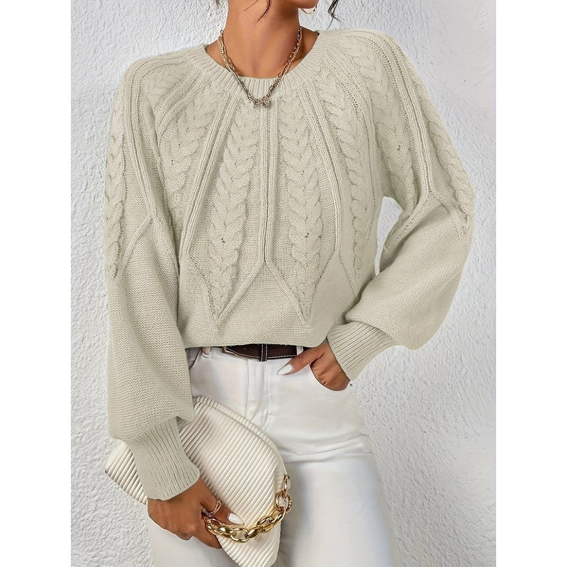 Women's Sweater | Relaxed Cable-Knit Pullover