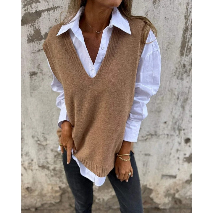 Marzanna | Ribbed Knit Sweater Vest