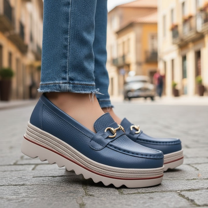 Wren | Moc-Toe Platform Loafer