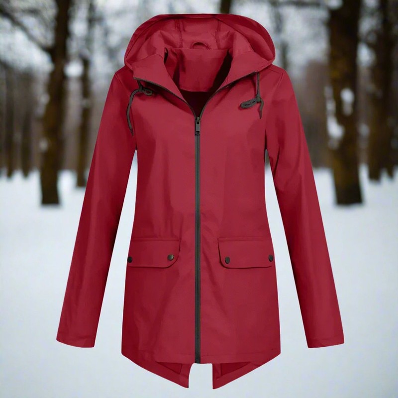 Lorraine | Women's Longline Hooded Rain Jacket