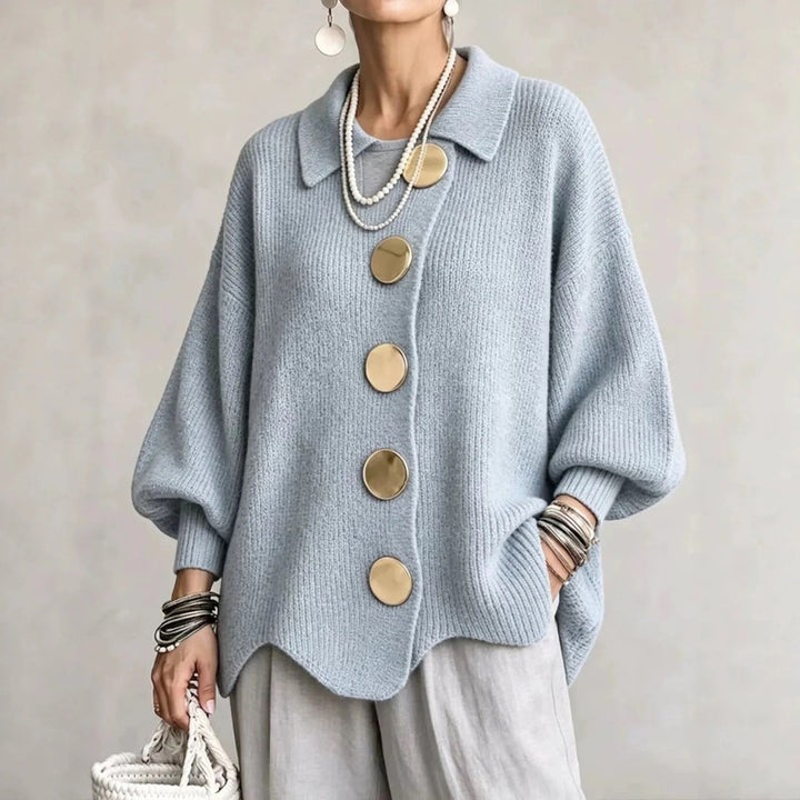 Matilda | Oversized Ribbed Button Cardigan