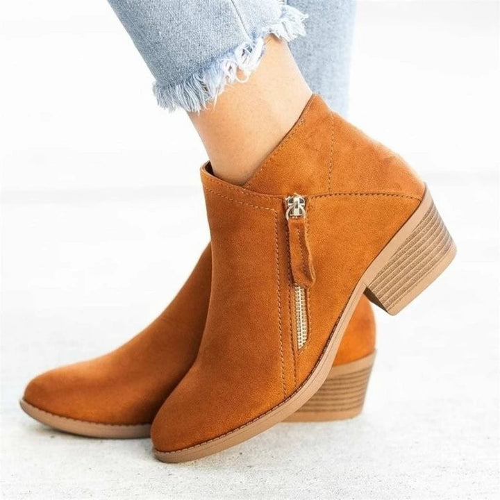 Capucine | Wide-Toe Low Ankle Boots