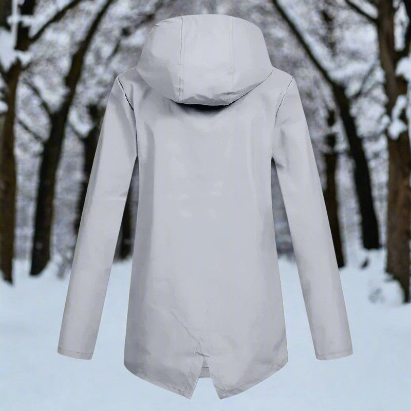 Lorraine | Women's Longline Hooded Rain Jacket