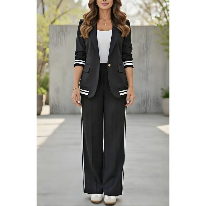 Serena | Completo con blazer strutturato e pantaloni a gamba larga