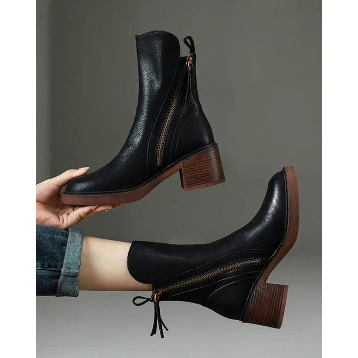 Pernelle | Square Heel Ankle Boots