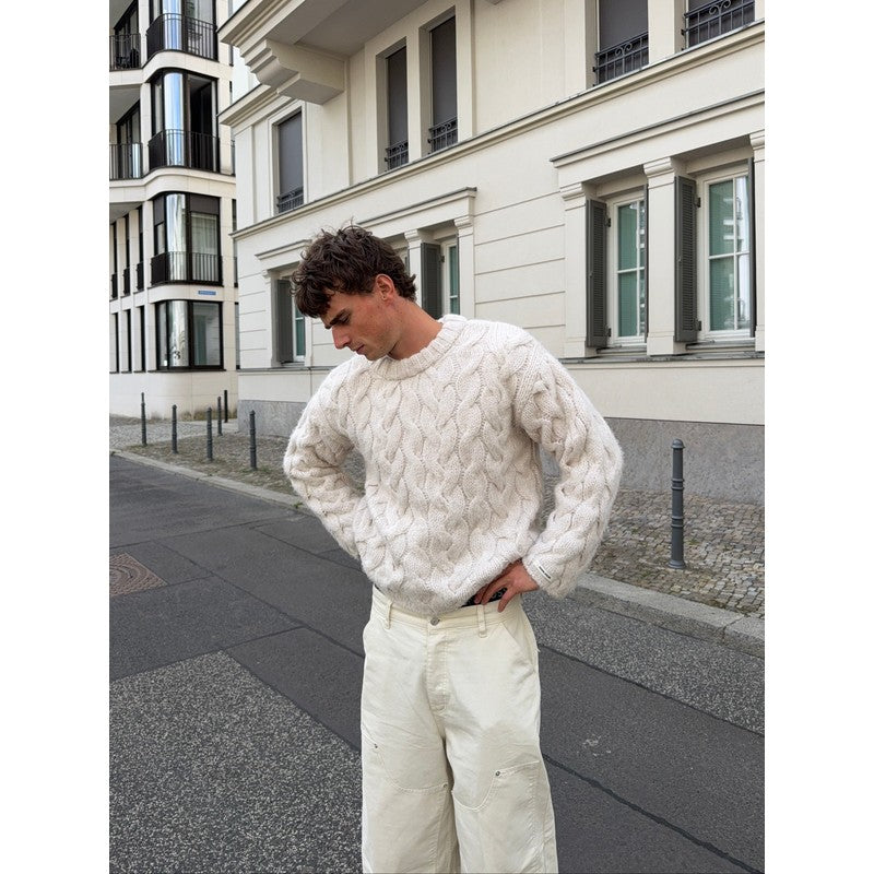 Evelyn | Vintage-Inspired Oversized Cable Knit Sweater