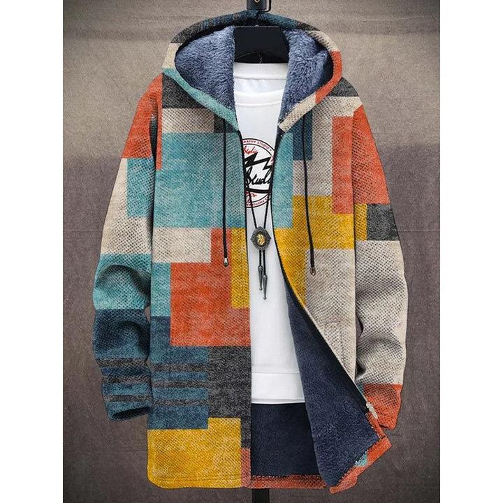 Seraphina | Color-Block Hooded Coat