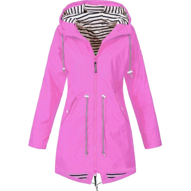 Women Coat | Margaret Hooded Drawstring Silhouette