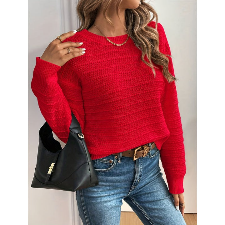 Imogen | Cropped Bow-Back Knit Sweater