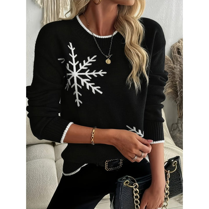 Holly | Snowflake-Embellished Sweater