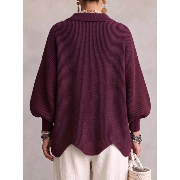 Audrey | Oversized Statement Collar Cardigan