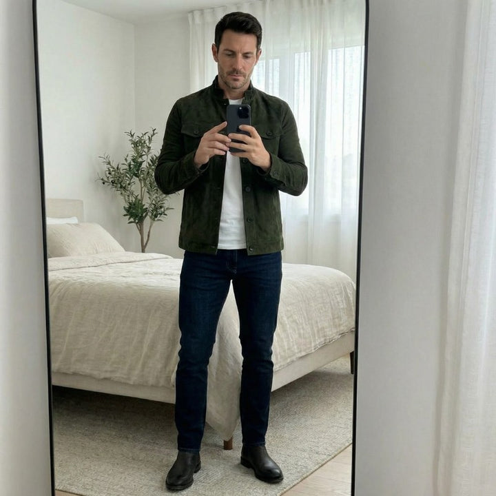 Men Jacket | Structured Military-Style