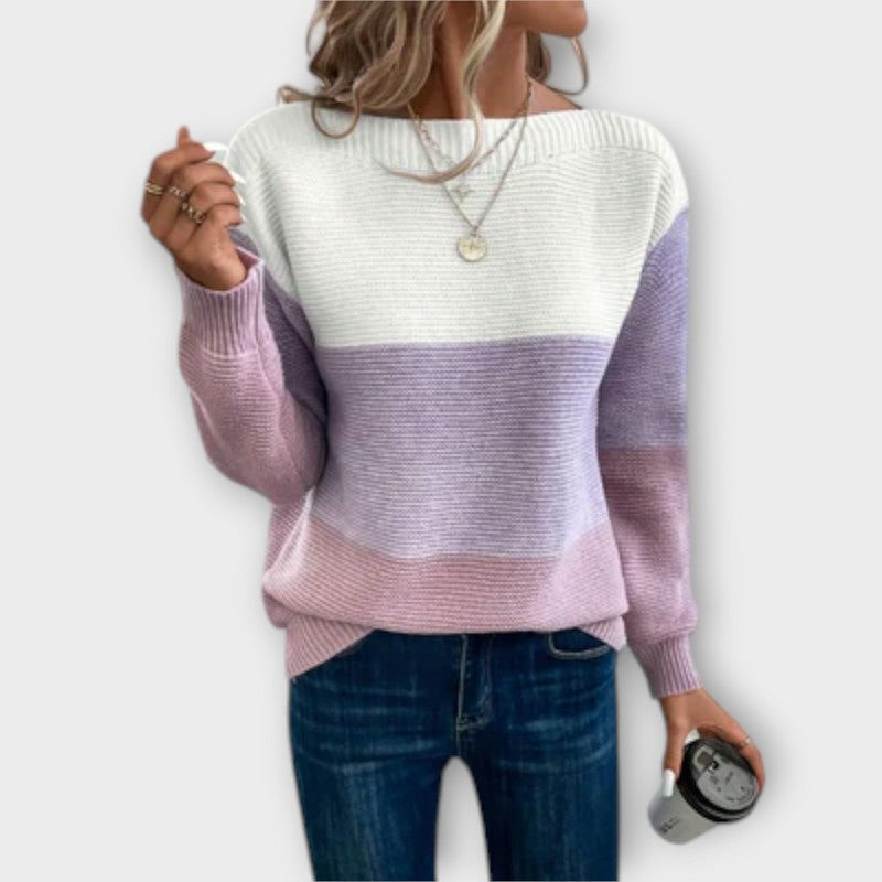 Elisabet | Colorblock Ribbed Sweater