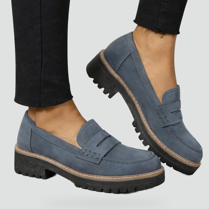 Lucile | Penny Loafer with Lug Sole