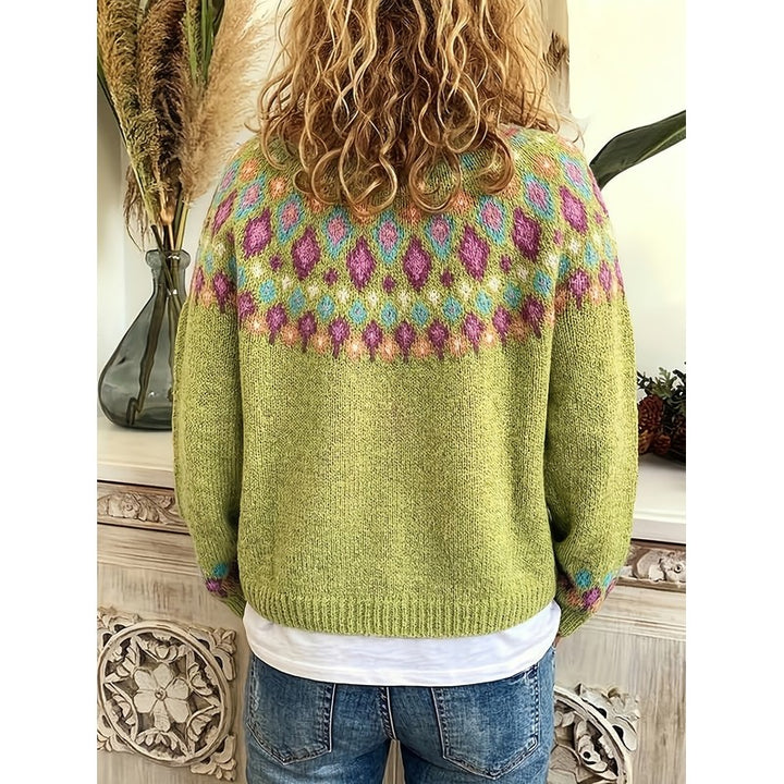 Esme | Nordic Patterned Yoke Cardigan