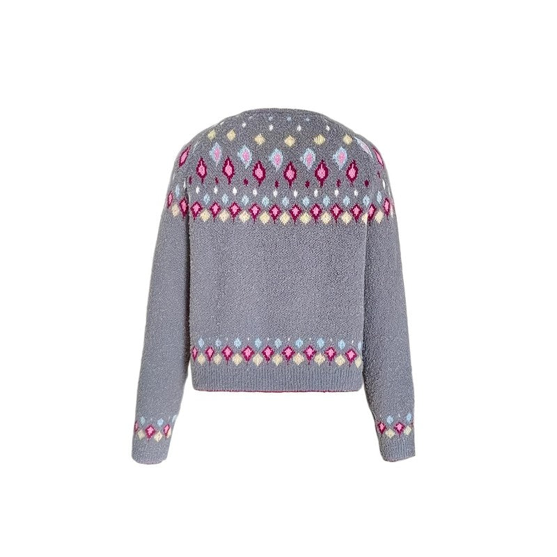 Esme | Nordic Patterned Yoke Cardigan