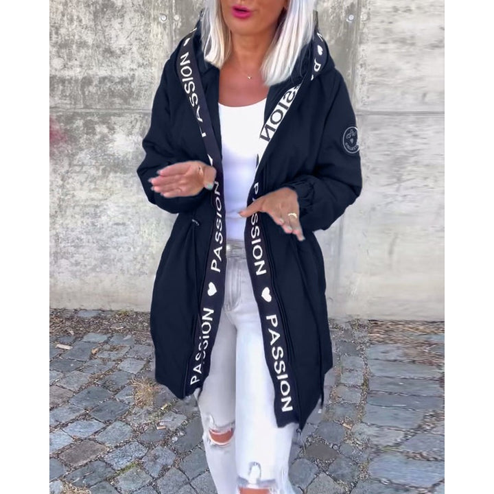 Camila | Hooded Drawstring Midi Parka Coat