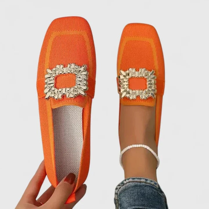 Maylora | Square-Toe Slip-On Loafers