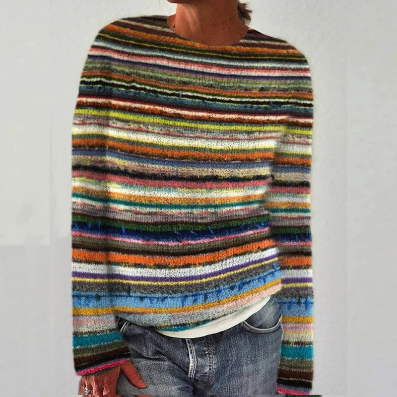 Isabeau | Striped Relaxed Knit Sweater