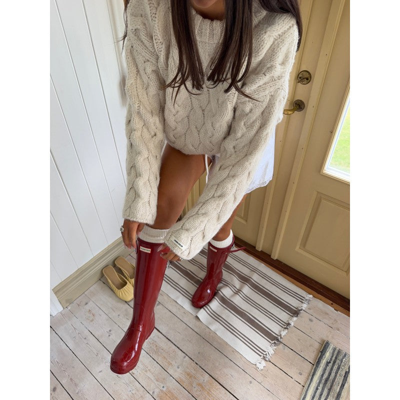 Evelyn | Vintage-Inspired Oversized Cable Knit Sweater