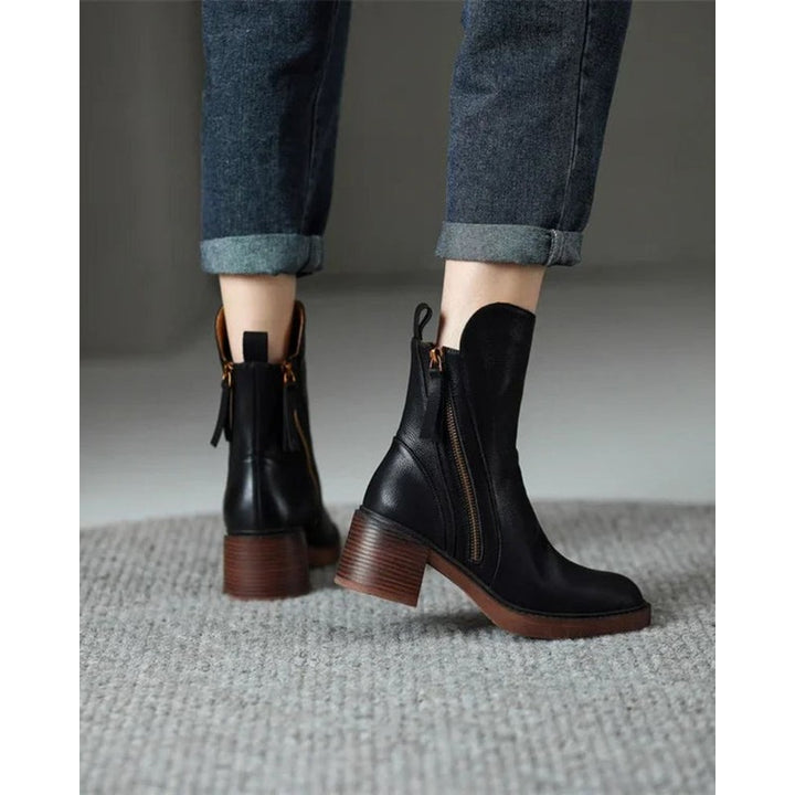 Pernelle | Square Heel Ankle Boots