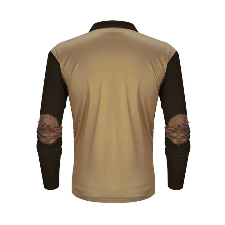 Men's Sweater | Quarter-Zip Deer Graphic Polo