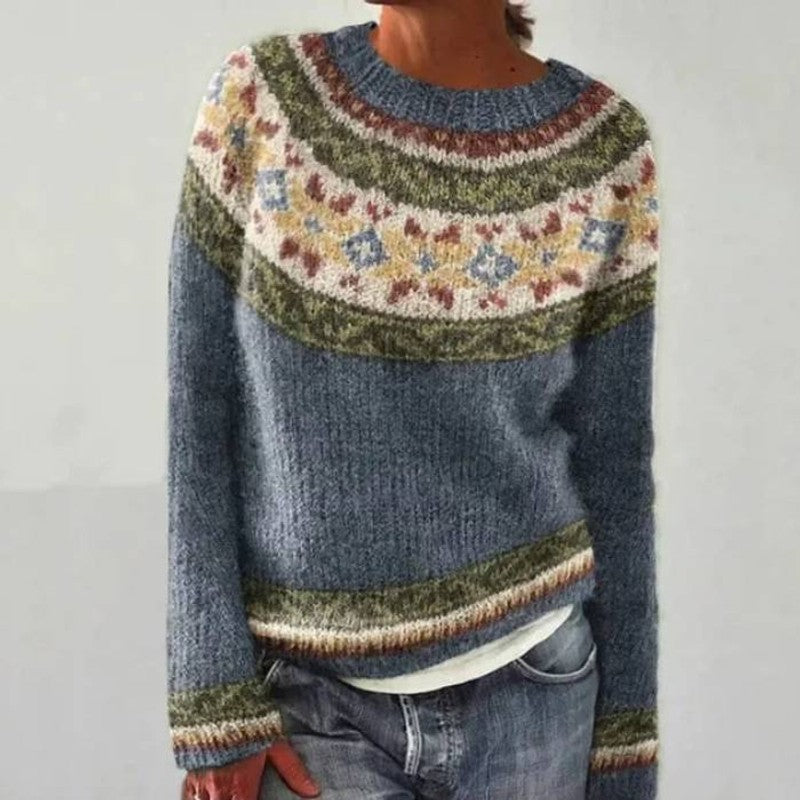 Nora | Nordic Yoke Fair Isle Sweater