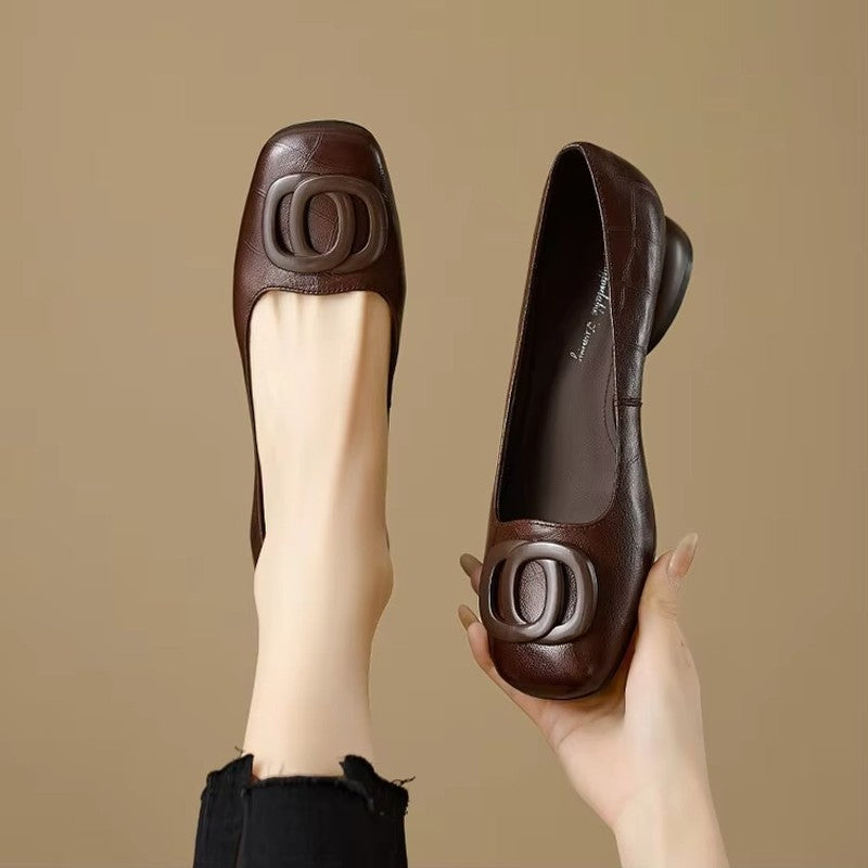 Opium | Round-Toe Low-Heel Pumps