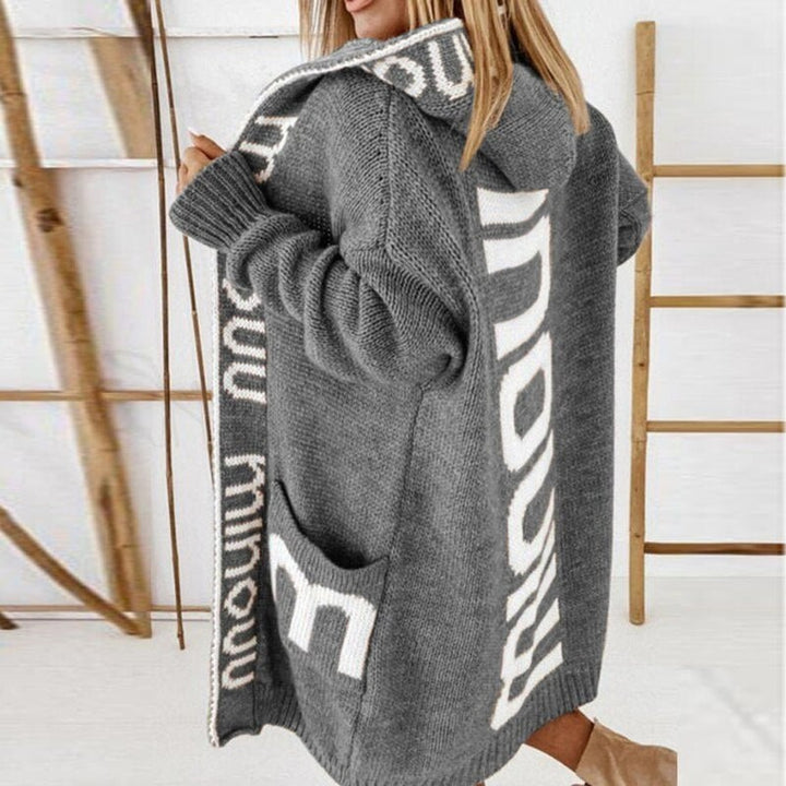 Rosabel | Oversized Hooded Open-Front Cardigan