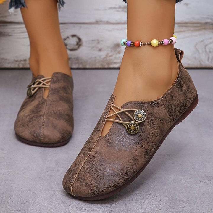 Belle Tessara | Sapatos rasos femininos de estilo retro
