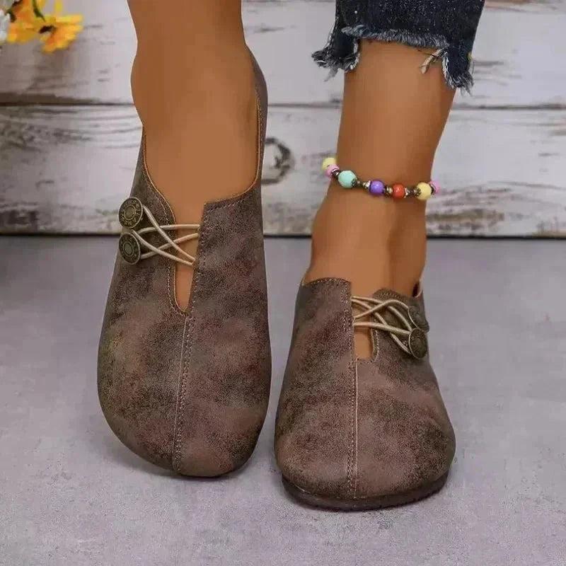 Belle Tessara | Sapatos rasos femininos de estilo retro