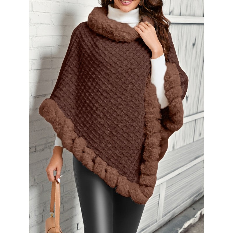 Willow | -Trimmed Oversized Poncho