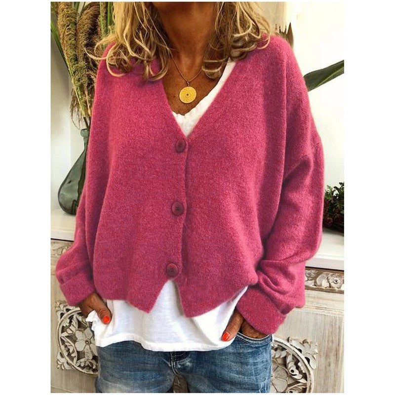 Amelia | V-Neck Oversized Cardigan