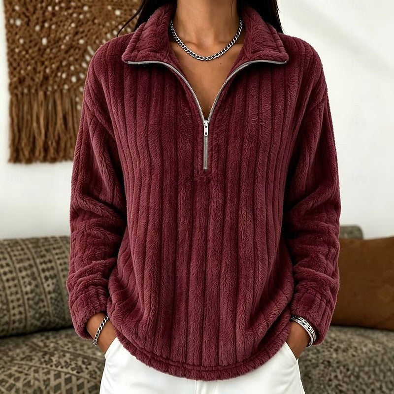 Juliette | Quarter-Zip Collared Sweater