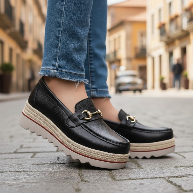 Wren | Moc-Toe Platform Loafer
