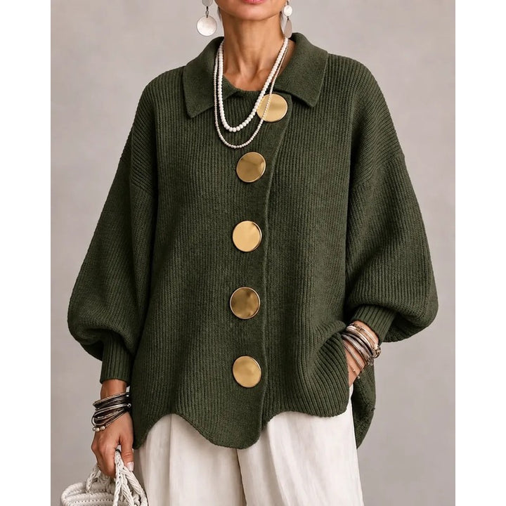 Matilda | Oversized Ribbed Button Cardigan