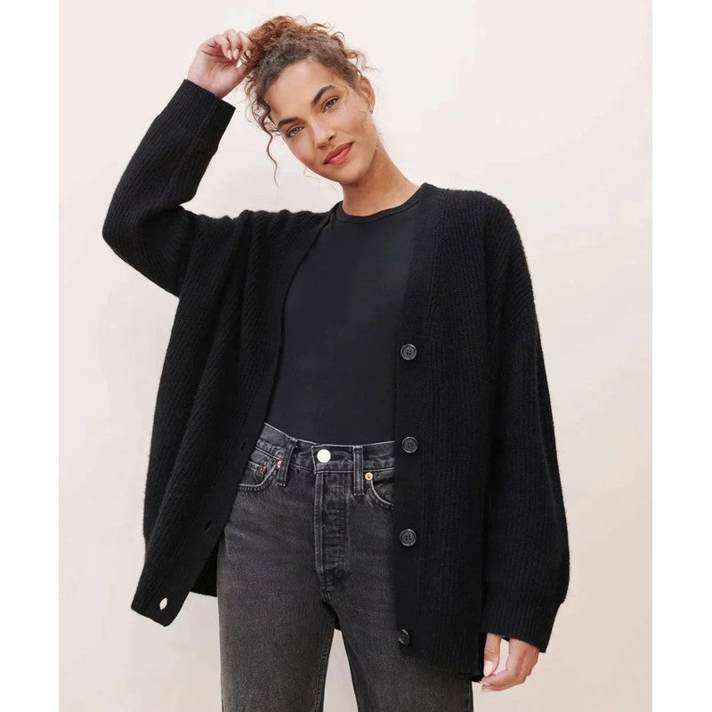 Carmina | Relaxed V-Neck Longline Cardigan