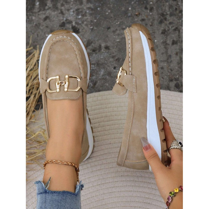 Elena | Buckle-Accent Slip-On Loafers