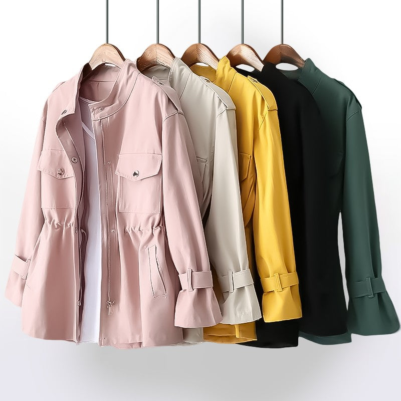 Aurélie | Trench-coat à cordon de serrage et ceinture